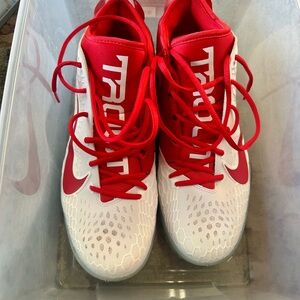 Nike Red and White Athletic Shoes
